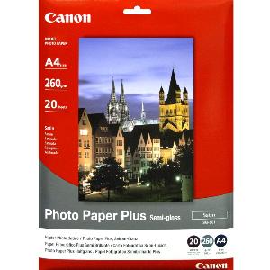 Canon SG-201 Inkjet Photo Paper - A4 - 210 mm x 297 mm - 260 g/m² Grammage - Semi-gloss - 20 / Pack