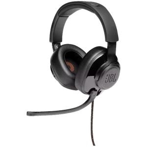 JBL Quantum 200 Wired Over-the-head Stereo Gaming Headset - Black - Binaural - Circumaural - Noise Reduction, Echo Cancell