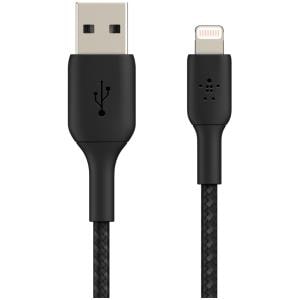 Belkin 15 cm Lightning/USB Data Transfer Cable - First End: Lightning - Second End: USB Type A - MFI - Black
