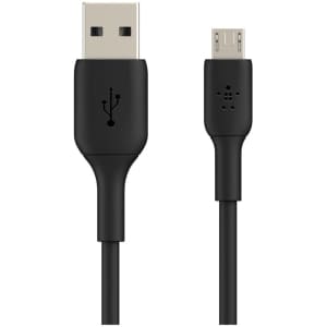 Belkin BoostCharge 1.01 m Micro-USB/USB-A Data Transfer Cable - First End: 1 x USB Type A - Male - Second End: 1 x Micro U
