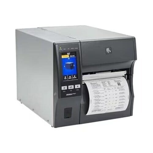 TT PRINTER ZT411 4IN 203 DPI UK/AU/JP/EU CORDS SERIAL USB 10/100 ETHERNET BLUETOOTH 4.1/MFI USB HOST PEEL W/ LINER TAKE-UP