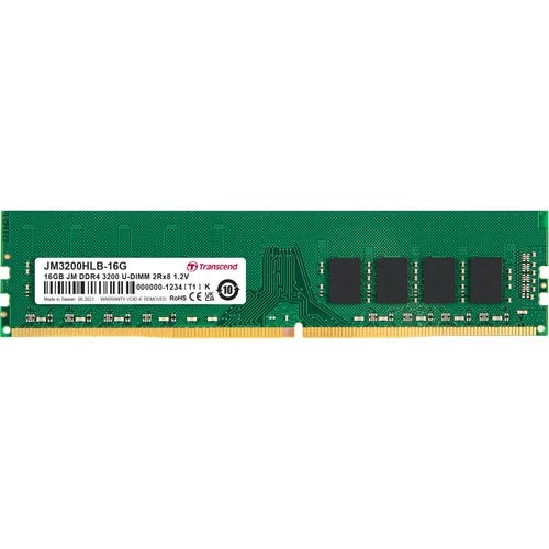 JetRAM RAM Module for Desktop PC, Motherboard, Notebook - 16 GB (1 x 16GB) - DDR4-3200/PC4-25600 DDR4 SDRAM - 3200 MHz Dua