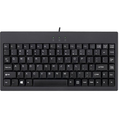 Adesso EasyTouch AKB-110B Keyboard - Cable Connectivity - USB Interface - English, French - Black - Membrane Keyswitch - 8