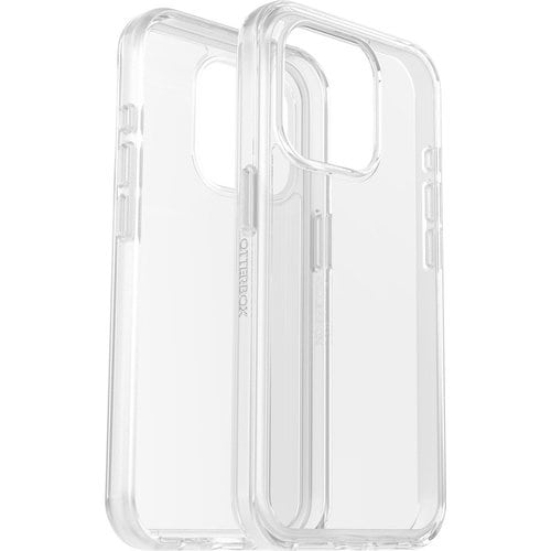OtterBox Symmetry Case for Apple iPhone 15 Pro Smartphone - Clear - Retail - Bacterial Resistant, Drop Resistant - Plastic