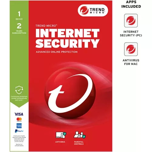 Trend Micro Internet Security - License Key - 1 Device - 2 Year