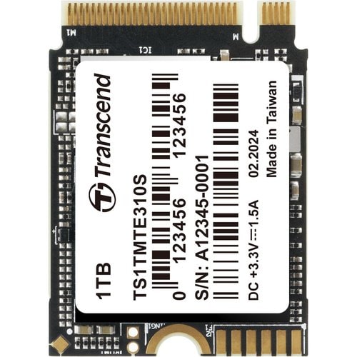 1TB M.2 2230 PCIe Gen4x4 NVMe 3D TLC DRAM-less