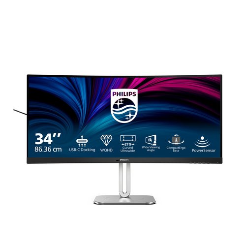 34B2U5600C 34" 3440X1440 WQHD VA PANEL, 1500R CURVED ULTRAWIDE 21:9 W-LED MONITOR, 4MS, USB-C/HDMI/DP, AUDIO OUT, USB DOCK