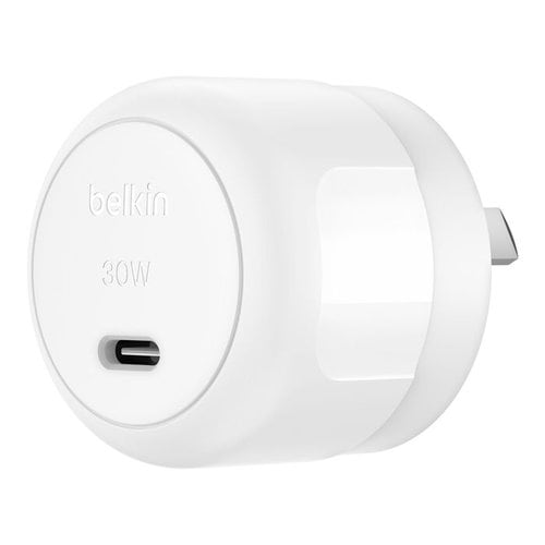 Belkin BoostCharge 20 W AC Adapter - Universal Adapter - 1 USB Type-C - For iPad Air, iPad mini, iPhone