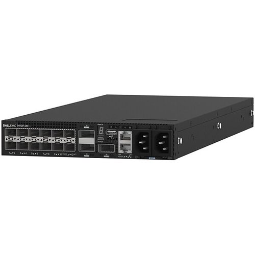 Smart Selection - Dell Switch S4112F, 12 x 10GbE SFP+, 3 x 100GbE QSFP28, IO to FAN, 2 x AC PSU, OS10 Ent, 3Yr PS NBD