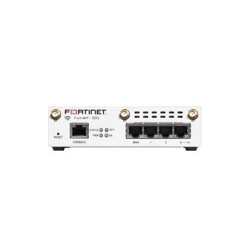FortiWiFi 30G 4 x GE RJ45 ports (including 3 x Internal Ports, 1 x WAN Ports), Wireless (802.11a/b/g/n/ac/ax) Region Code N