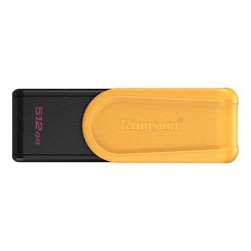 DataTraveler Exodia S USB Flash Drive - USB 3.2 Gen 1 - 512GB - Black/Yellow