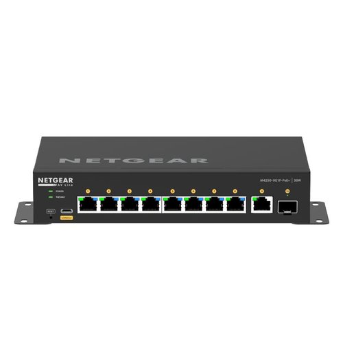 AV Line Desktop 8x1G PoE+ 110W 1x1G and 1xSFP Managed Switch