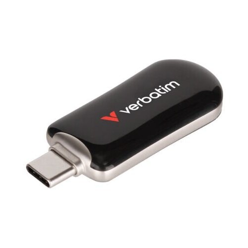 Verbatim Plectra 128 GB USB 3.2 (Gen 1) Type C Flash Drive - Black