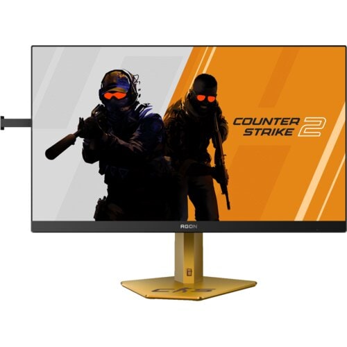 AOC AGON CS24A/P 24" Class Full HD Gaming LCD Monitor - 16:9 - Black, Gold - 24.1" Viewable - Esports Twisted Nematic (E-T