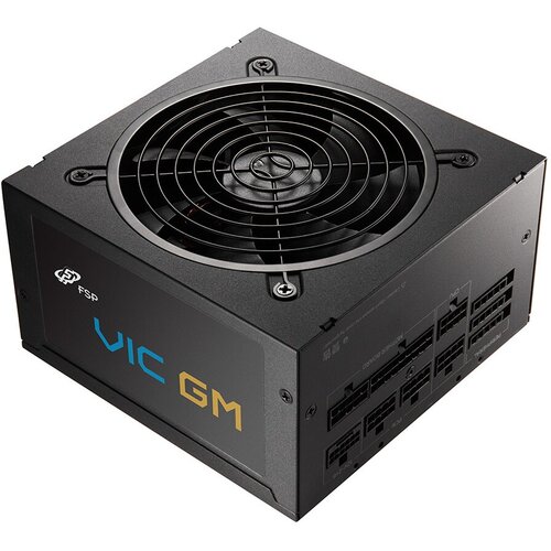 FSP 750W VIC GM ATX 3.1 GOLD MODULAR BLACK PSU, SUPPORTS PCIE 12V-2X6, BLACK FLAT MODULAR CABLES, DC-DC MODULE , AND SAFET