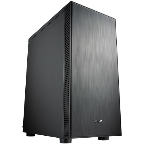 FSP CMT223S ATX SILENT OFFICE CASE BLACK, USB3.0 X2. TYPE-C X1, PRE-INSTALLED 120MM FAN X 4 , SUPPORT 300MM LENGTH VGA AND