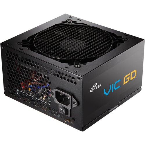FSP 750W VIC GD ATX 3.1 GOLD NON MODULAR BLACK PSU, SUPPORTS PCIE 12V-2X6, EMBOSSED CABLES, 105? BULK CAPACITOR, LLC RESON