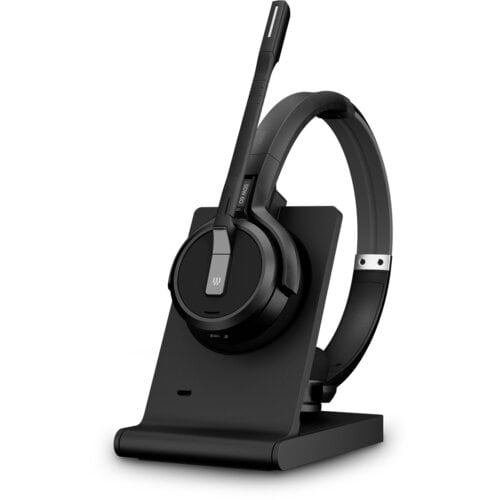 IMPACT 5000 Go MS WL USB-A On-ear, DECT duo headset with charge stand