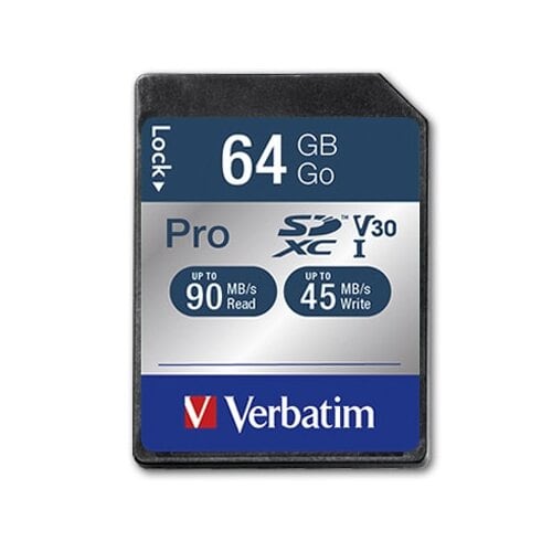Verbatim Pro SDXC 64GB UHS-l