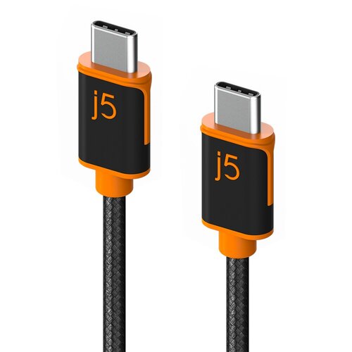 j5create JUCX24 1.83 m USB-C Data Transfer Cable - Cable for USB Device, Tablet, Phone, Notebook, Charger - First End: 1 x