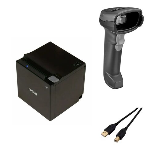 TM-M30III MOBILE POS DIRECT THERMAL PRINTER + DS2278-SR BLACK PRESENTATION CRADLE USB KIT