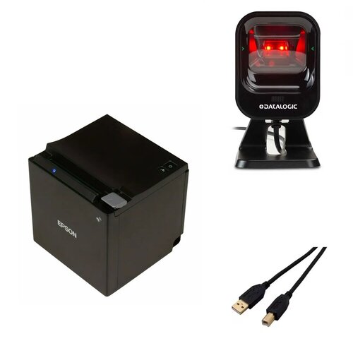 TM-M30III MOBILE POS DIRECT THERMAL PRINTER + MAGELLAN 900I BLACK STAND USB KEYBOARD 2M CABLE