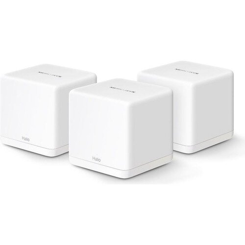 Mercusys HALO H60X 3-PACK - AX1500 Dual Band WiFi 6 - 1201 Mbps (5 GHz) + 300 Mbps (2.4 GHz) - Whole Home Mesh WiFi - 550 