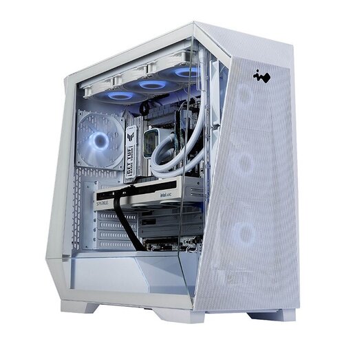 In Win Prism IW-CS-PRISM Gaming Computer Case - ATX Motherboard Supported - Mid-tower - SPCC, Tempered Glass, Glass - Whit