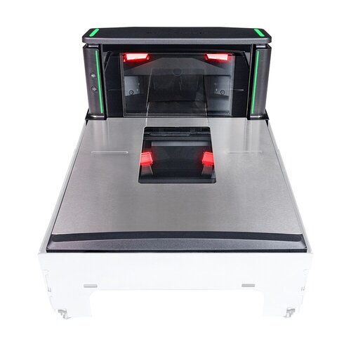 Magellan 9600i Scanner/Scale, Med Platter/Flip-up Produce Rail/Shelf Mount with Scale Sentry, EU/Single Interval/Metric Co