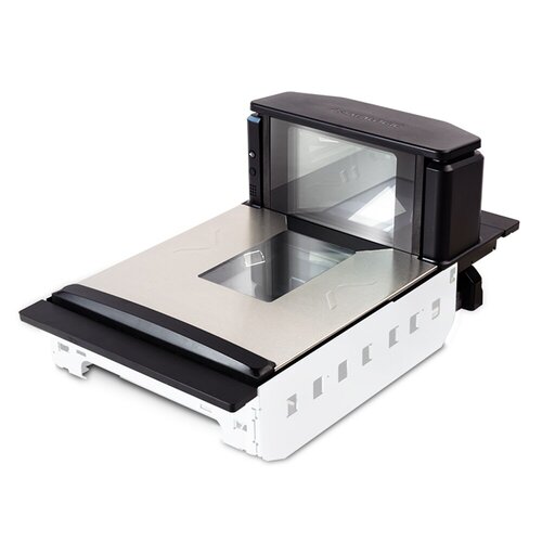 Magellan 9550i Scanner/Scale, Long Platter/Fixed Produce Rail/Flange Mount, US/Single Interval/English Config, CCI Power A