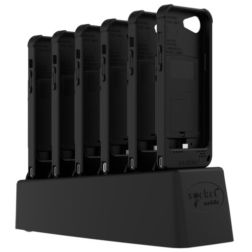 DuraSled DS800, General Purpose Barcode Reader, Black for iPhone 16e 6 units  6 Bay Charger Bundle - Australia