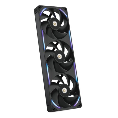 NZXT RF-U36PN-B1 Cooling Fan - PC, Radiator, Heatsink - 2 x Fan(s) - 176.70m³/h Maximum Airflow - 3100 rpm - Magnetic Levi