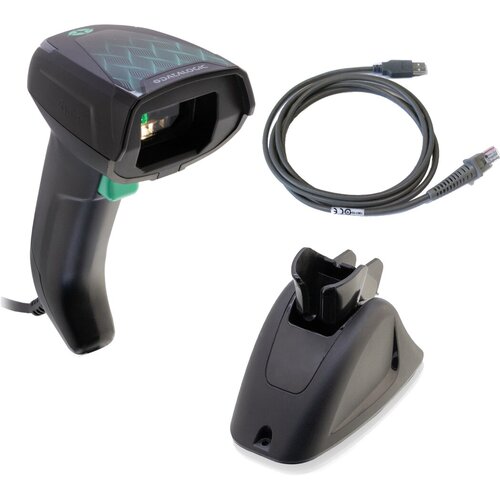 Gryphon I GD4690 Kit 2D High Performance Dual-sensor 4.5-14VDC USB/RS-232 multi-interface Black (Kit includes Scanner Pres