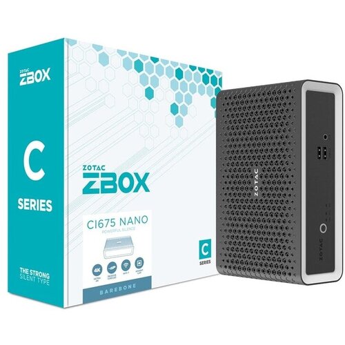 ZBox CI675 Nano Mini PC - Intel Core Ultra 7 255U - 32GB RAM (2 x DDR5 SODIMM) - 500GB SSD - Intel Graphics - Gbe LAN WiFi