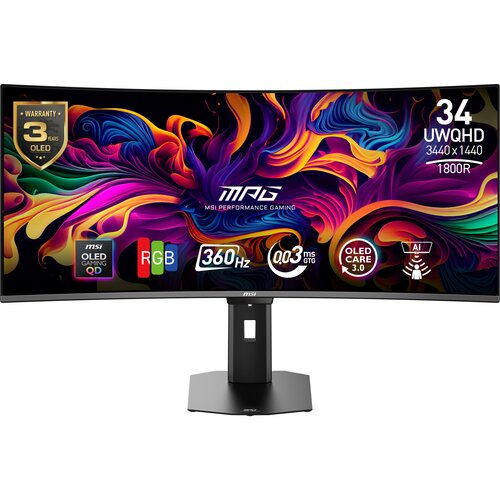 MSI MPG 341CQR QD-OLED X36 Monitor