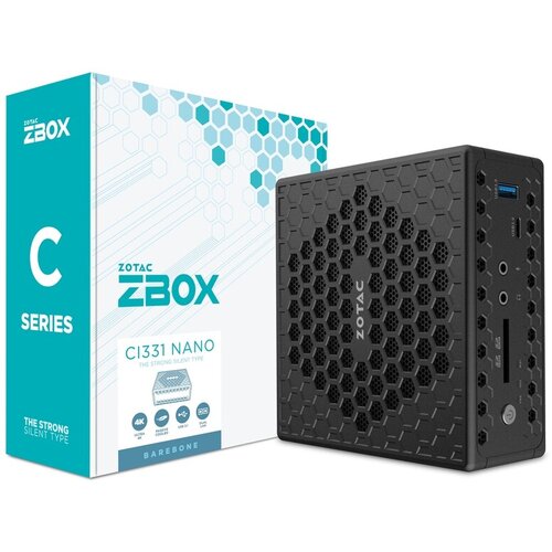 ZBOX CI331 nano - Celeron N5100 - 4GB RAM - 240GB SSD - Fanless - DisplayPort, HDMI, VGA - No OS - 2Y Warranty