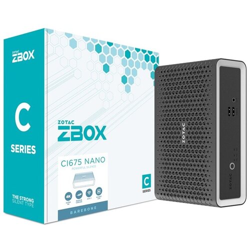 ZBOX CI675 nano - Ultra 7 255U - 8GB RAM - 500GB SSD - Fanless - 2 x DisplayPort, 1 x HDMI - Windows 11 Pro - 2Y Warranty