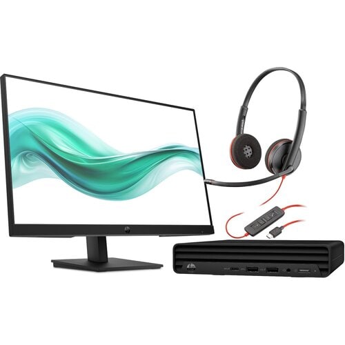 PRO MINI 260 G9 I5-1334U 16GB 512GB W11P  HP Series 3 Pro 324ph FHD  Poly BW 3220 Stereo USB-C HS +USB-C/A