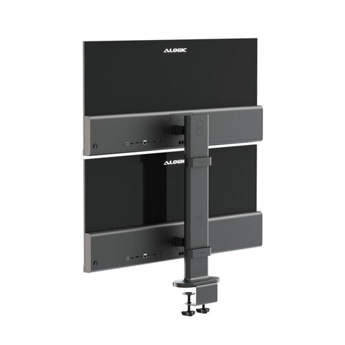 Elevate Dual Vertical Monitor Stand for 34" Edge Monitors - Space Grey