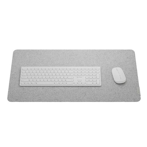 Premium Felt Desk Mat - Light Grey