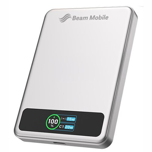 Beam Mobile - 5 000 mAh MagSafe Battery - Semi-solid-state