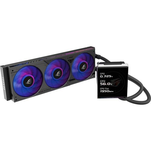 ROG Strix LC IV 360 ARGB LCD with 5.08in IPS display AIO Q-Connector for clutter-free installation powerful pump integrate