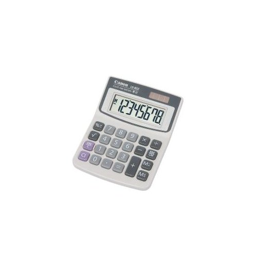 Canon LS-82ZBL Simple Calculator - 8 Digits - LCD - Battery/Solar Powered