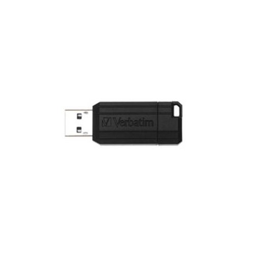 Verbatim PinStripe 32 GB USB Flash Drive - Black - 2 Year Warranty - 1 Each