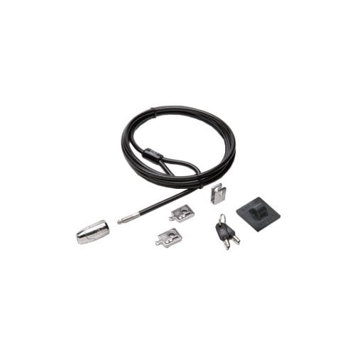 Kensington Desktop & Peripherals Locking Kit 2.0 - Master Keyed - 2.44m Cable - Carbon Steel, Plastic - MOQ 25 Units