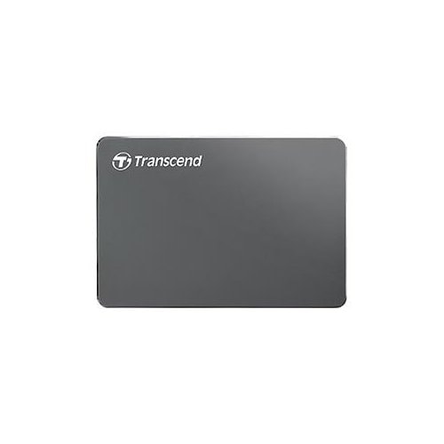 Transcend StoreJet 25C3 2 TB Portable Hard Drive - 2.5" External - SATA - Iron Grey - Desktop PC Device Supported - USB 3.0