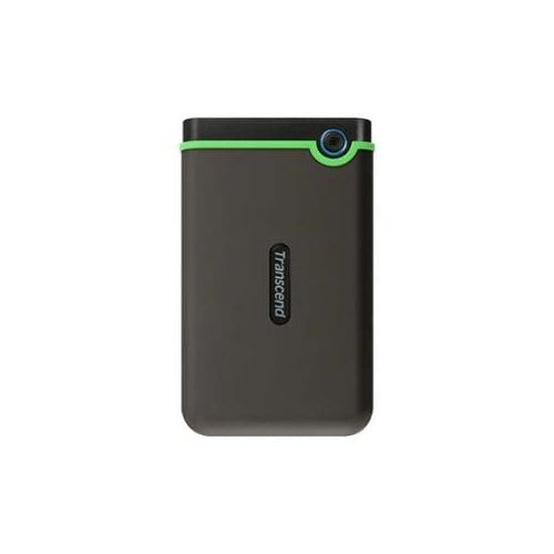 Transcend StoreJet 25M3 TS-1TSJ25M3S 1 TB Hard Drive - External - Iron Grey - USB 3.1 - 256-bit Encryption Standard