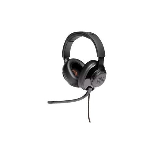 JBL Quantum 200 Wired Over-the-head Stereo Gaming Headset - Black - Binaural - Circumaural - Noise Reduction, Echo Cancell