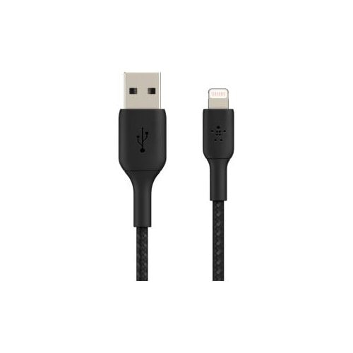 Belkin 15 cm Lightning/USB Data Transfer Cable - First End: Lightning - Second End: USB Type A - MFI - Black