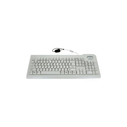 Seal Clean# Keyboard w/ Key Locking Function - Dishwasher Safe - ANSI / QWERTY / US ENGLISH / Quick Connect USB Cable / Bl